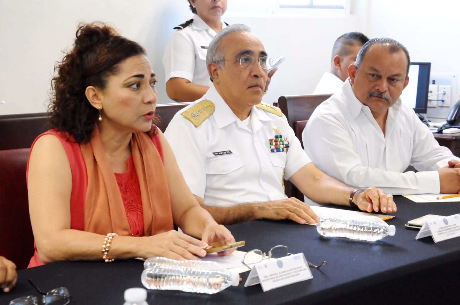 Reunión de trabajo SEyC-Décimo Primera Zona Naval en beneficio del sector educativo