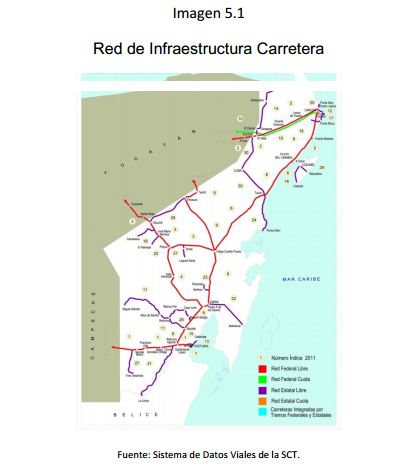 Imagen	5.1	 Red de Infraestructura Carretera