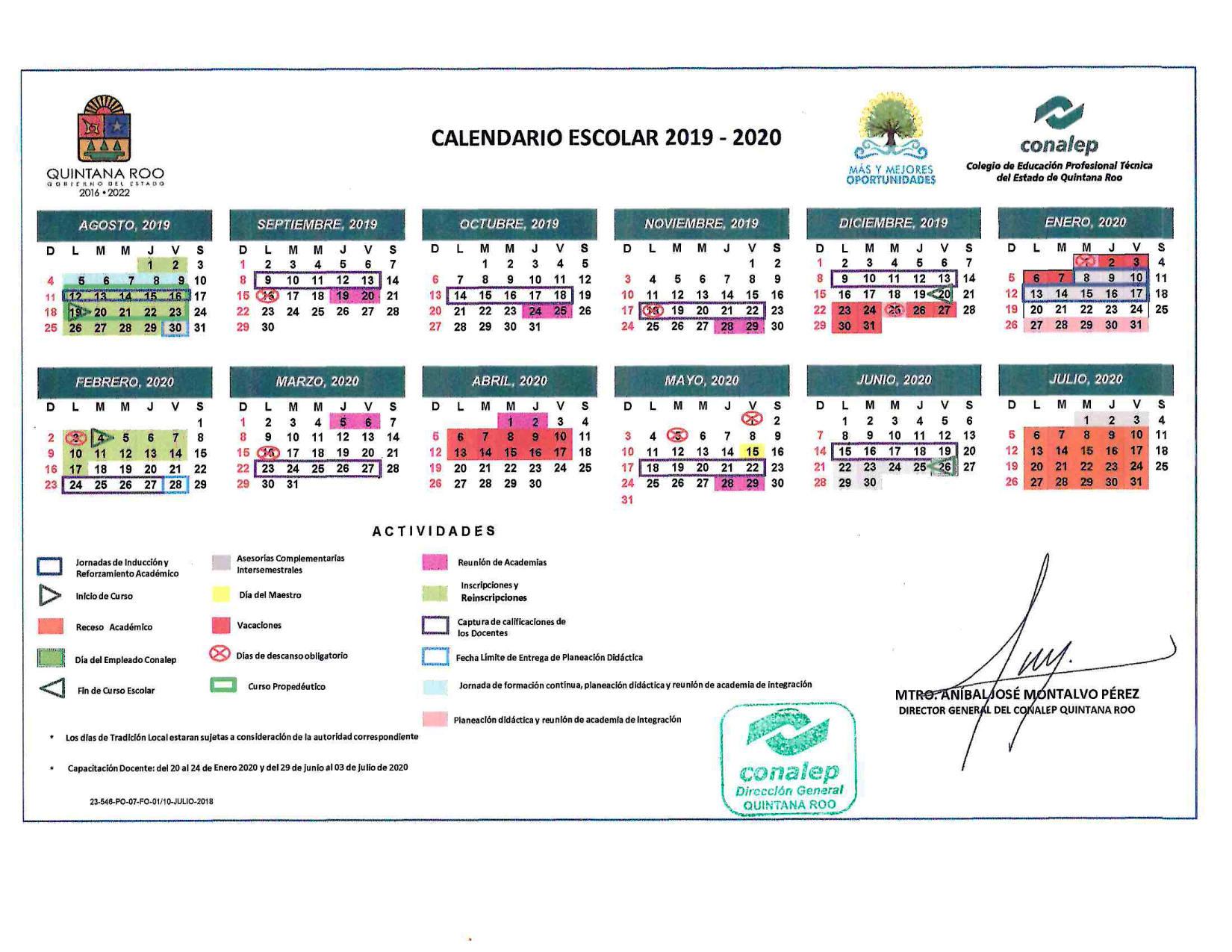 Calendario Escolar