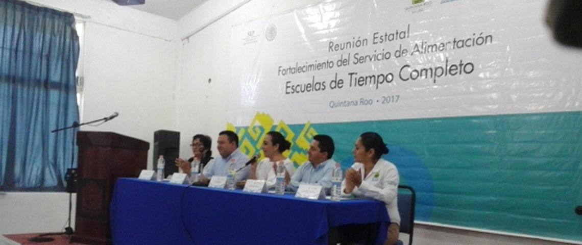 Reunión Estatal para fortalecer servicio de alimentación en Escuelas de Tiempo Completo