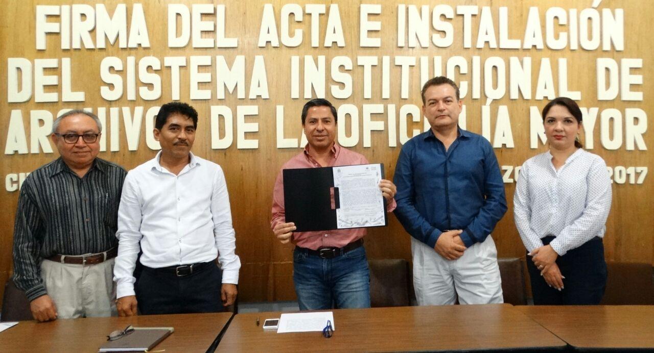 Instalación del Sistema Estatal de Archivos de la Oficialía Mayor.