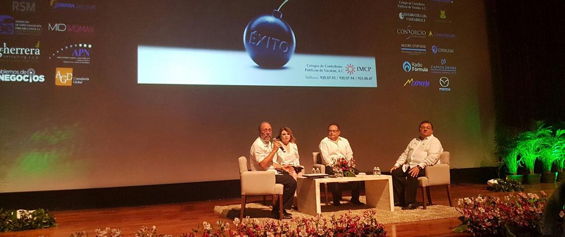 Representa Rosa Elena Lozano al Gobernador Carlos Joaquín en mesa panel sobre desarrollo económico de la Península de Yucatán