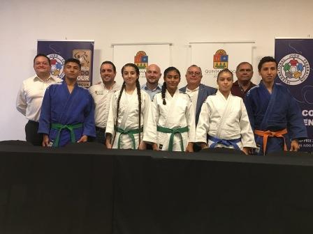 En rueda de prensa el titular de la COJUDEQ y representantes de la CONADE y la Federación Internacional de Judo dieron a conocer los detalles de los eventos deportivos Durante los 16,17 y 18 de junio de manera simultánea se realizarán las competencias nacionales y el evento internacional