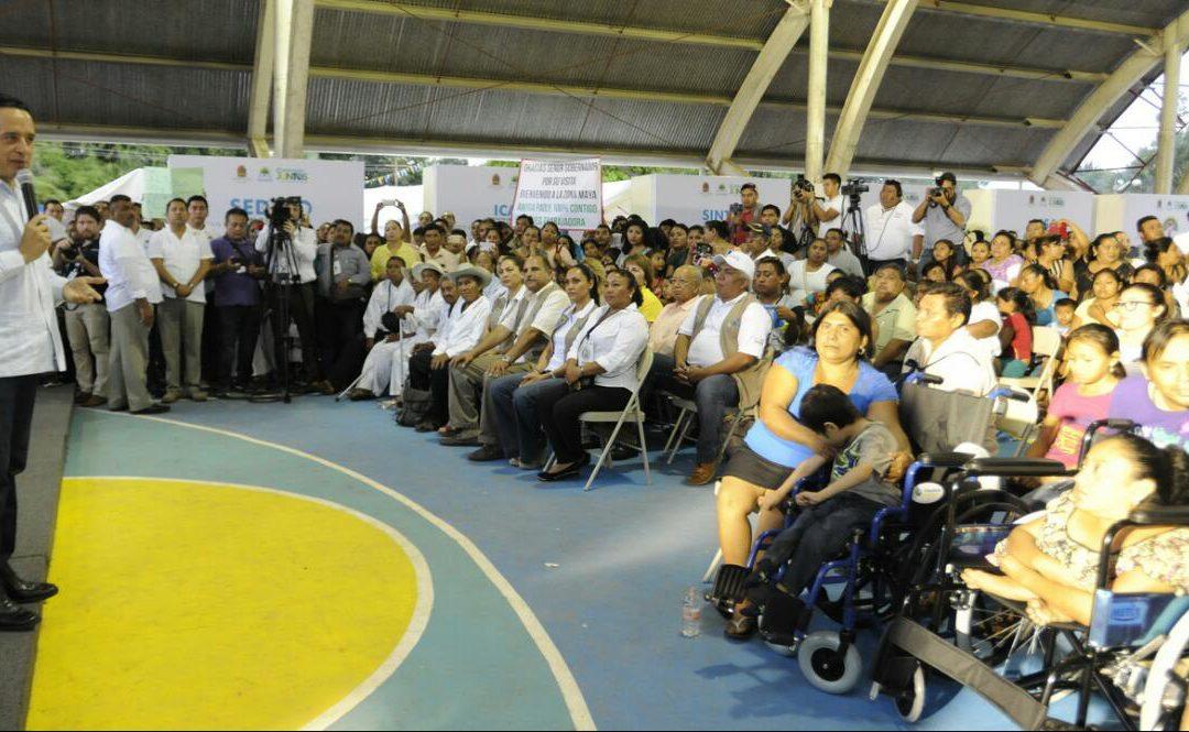 Encabeza la “Caravana Juntos por Más y Mejores Oportunidades” a Señor, comunidad de Felipe Carrillo Puerto