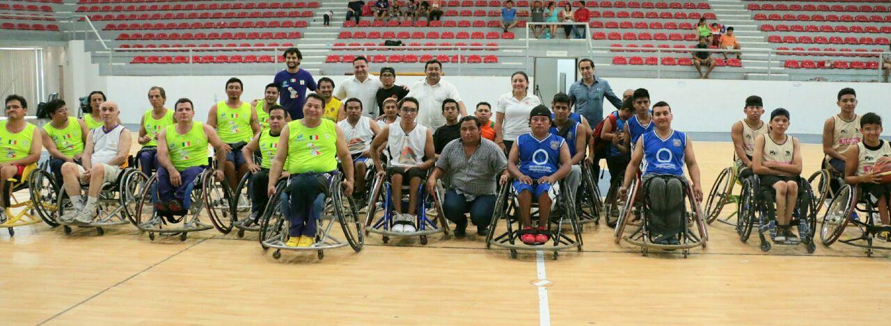 cuadrangular de baloncesto sobre silla de ruedas 