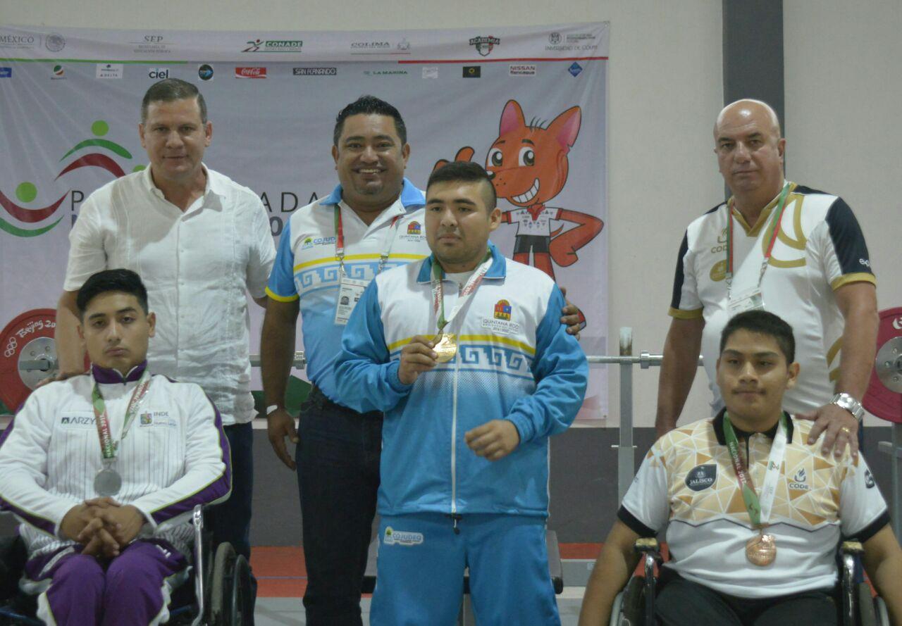 Histórico oro en powerlifting para Q.Roo