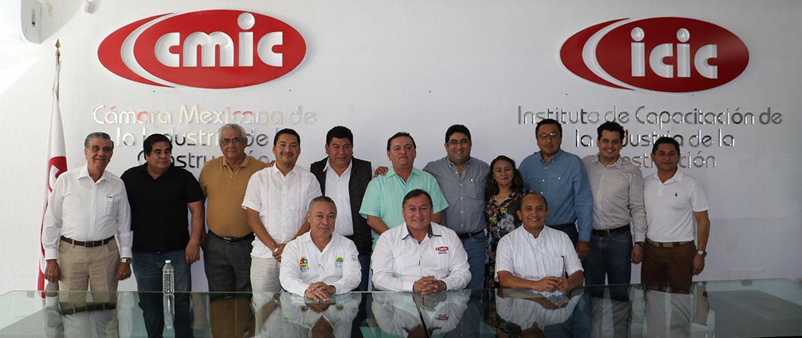 Integrantes de la CMIC delegación Quintana Roo, reconocen liderazgo del Gobernador Carlos Joaquín.