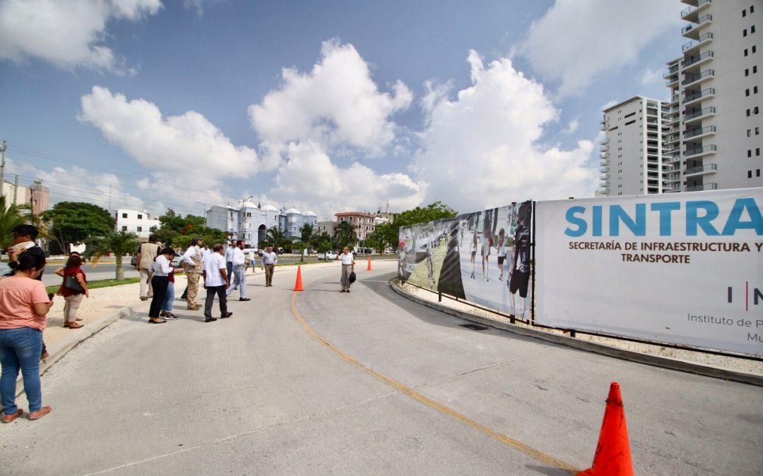 Se refrenda el compromiso de modernizar y ampliar la infraestructura con la construcción de la ciclovía en la zona centro de Cancún