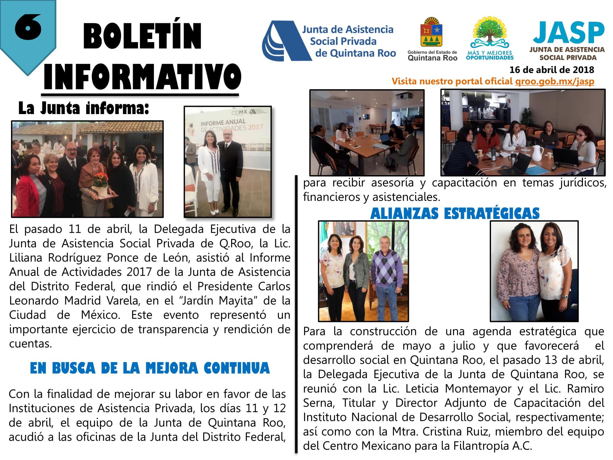 BOLETÍN INFORMATIVO 6