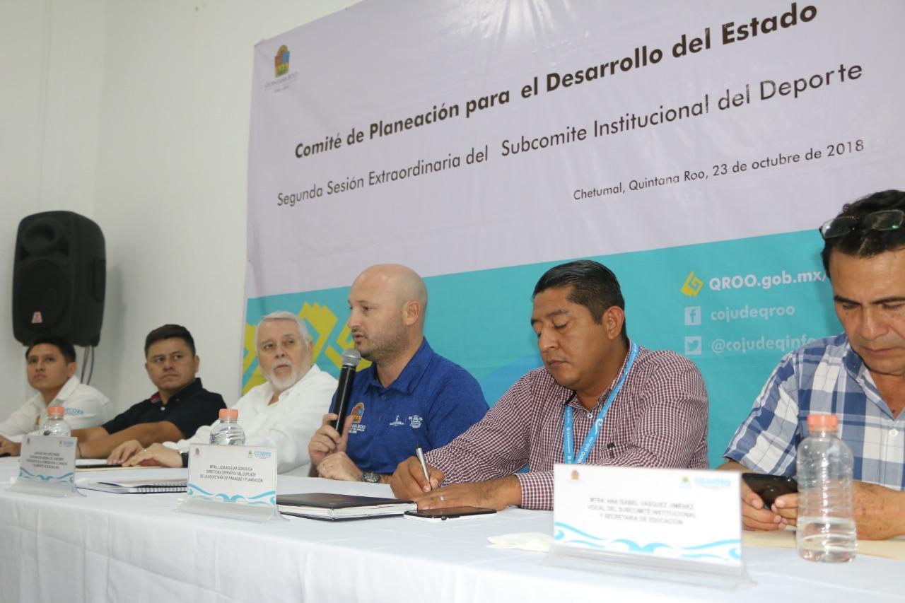 Reunión extraordinaria del Subcomité Institucional del Deporte