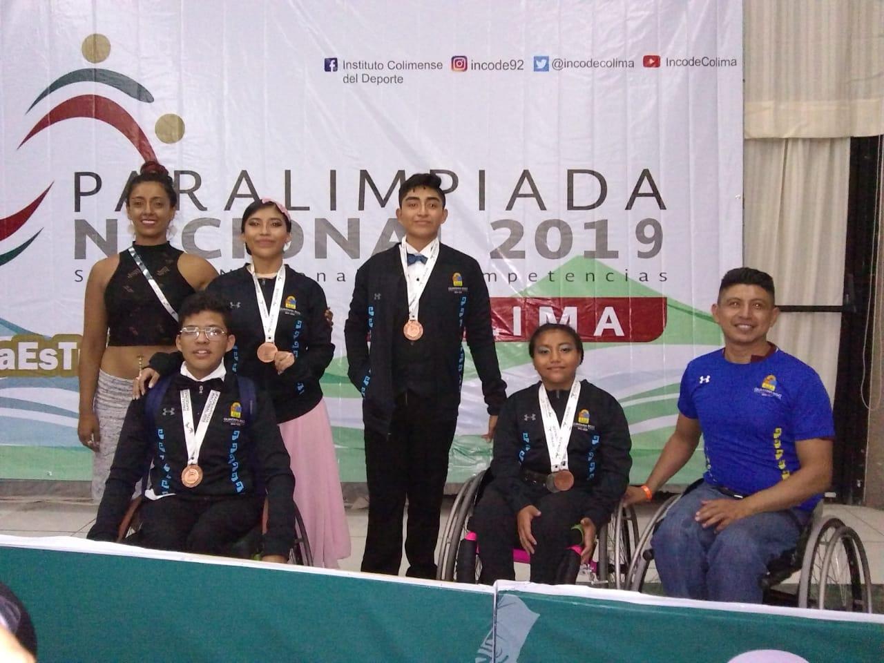 Quintana Roo en el podio de ganadores con Danza Deportiva sobre silla de ruedas