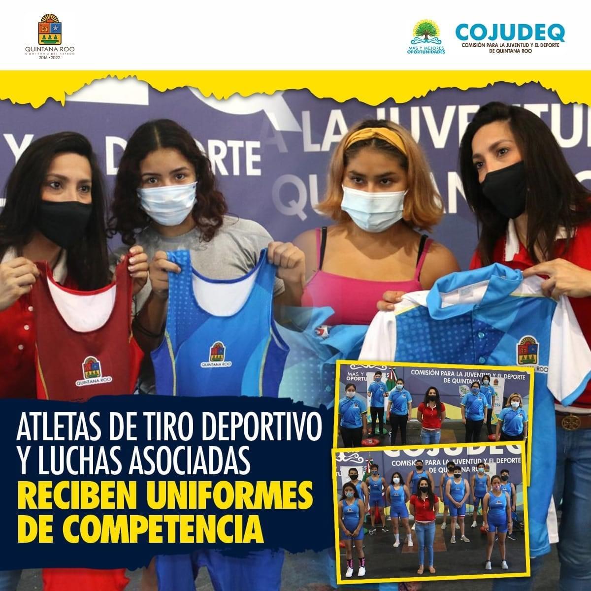 Atletas de Tiro Deportivo y Luchas Asociadas reciben uniformes de competencia