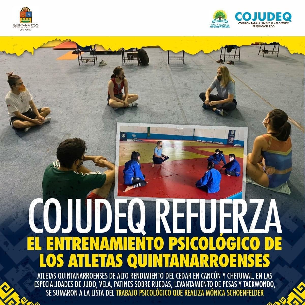 COJUDEQ refuerza el entrenamiento psicológico de los atletas quintanarroenses