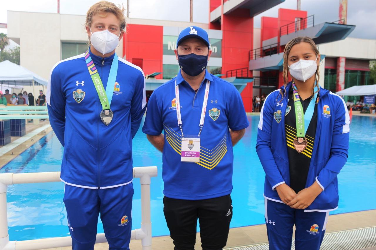 Suma Quintana Roo una medalla de plata y dos de bronce en Natación